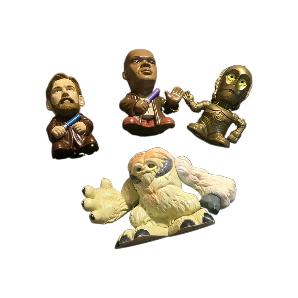 Star Wars Galactic Heroes Playskool Hasbro & Burger King Figures 3CPO Obi-Wan